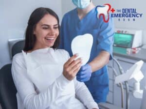 Patient smiling after a dental checkup, highlighting the importance of maintaining oral health.