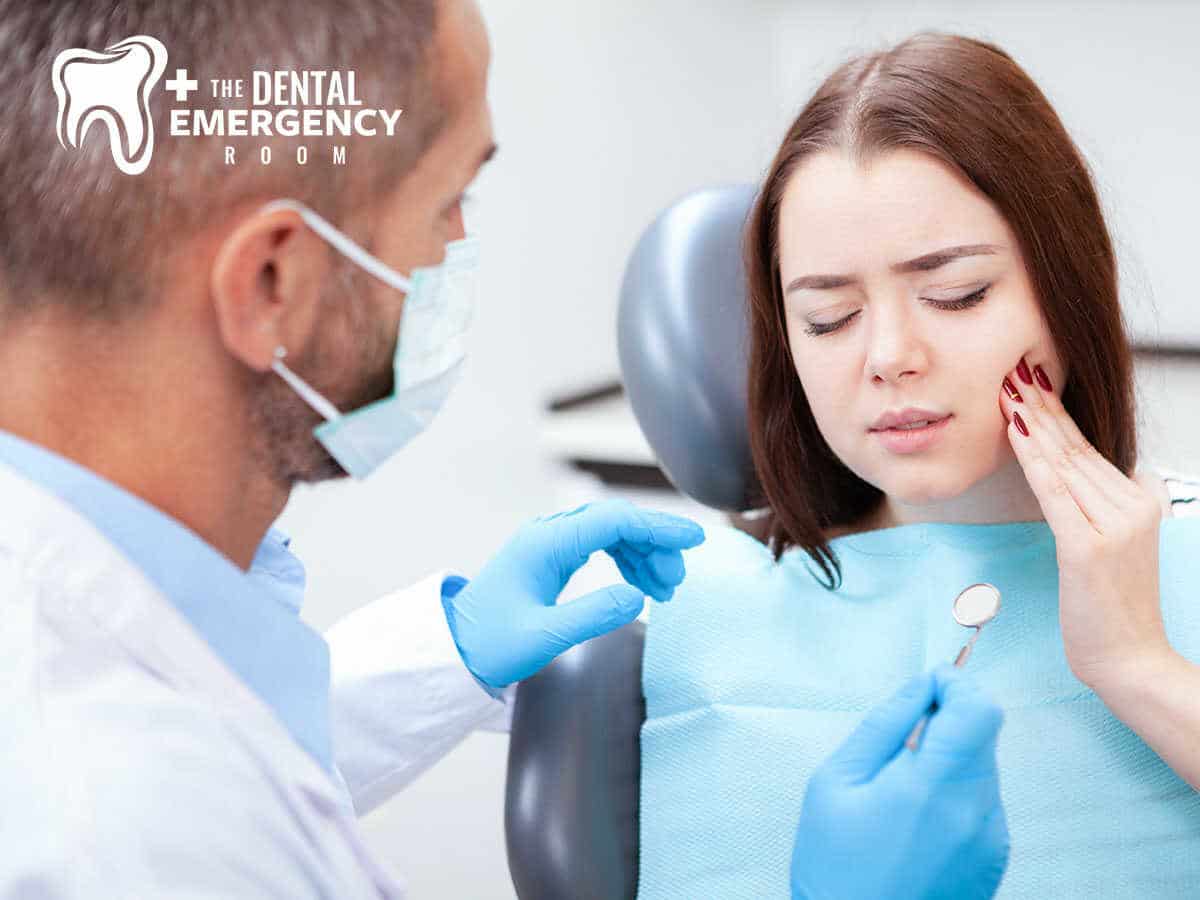 A girl having a severe dental emergency in Clearwater, FL